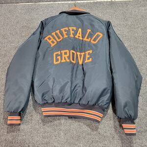 Vintage Buffalo Grove Jacket Snap Front Nylon USA Made Large 42-44